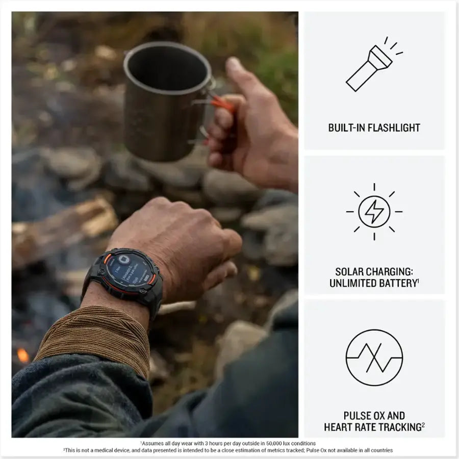 Instinct 3 Solar GPS Watch - 45mm
