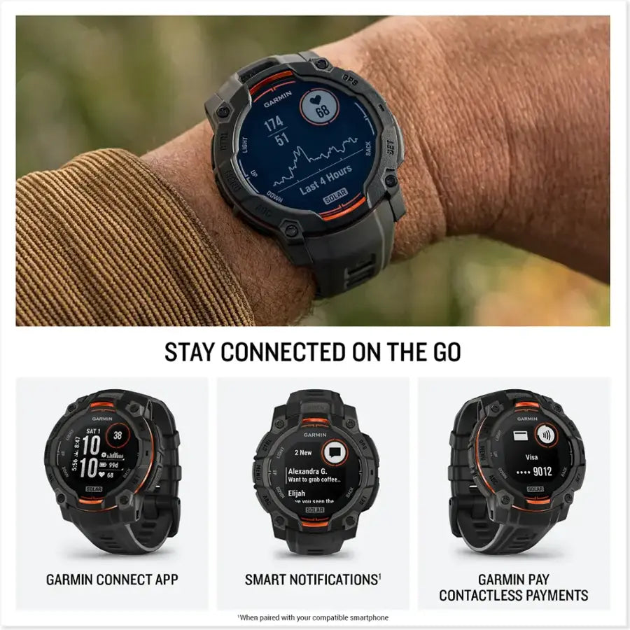 Instinct 3 Solar GPS Watch - 45mm