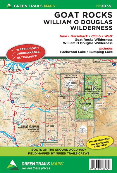 Goat Rocks/William O. Douglas Wilderness Map - 303S