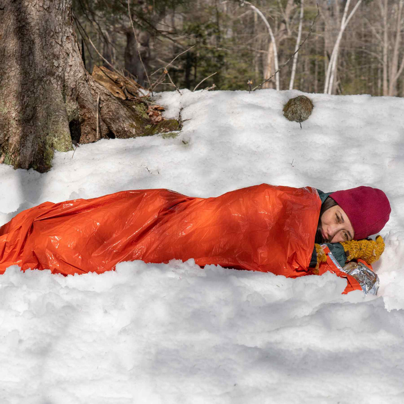 Emergency Bivvy w/ Rescue Whistle - Orange