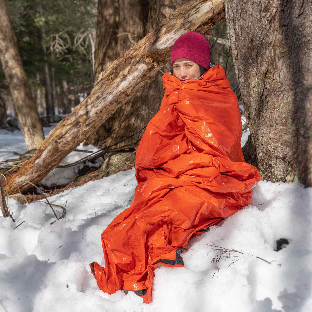 Emergency Bivvy w/ Rescue Whistle - Orange