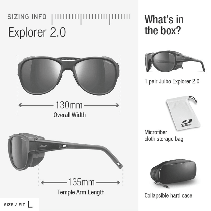 Julbo Explorer 2.0 Reactiv Categoría 0-4 - Tienda Online de escalada y Julbo Explorer 2.0 Reactiv Categoría 0-4 - Tienda Online de escalada y