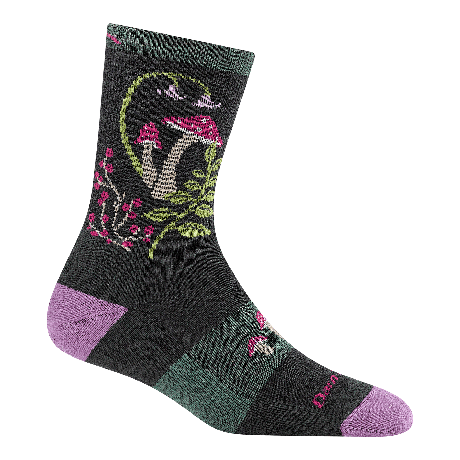 Women's Mellow Mushrooms Micro Crew Lightweight with Cushion Socks