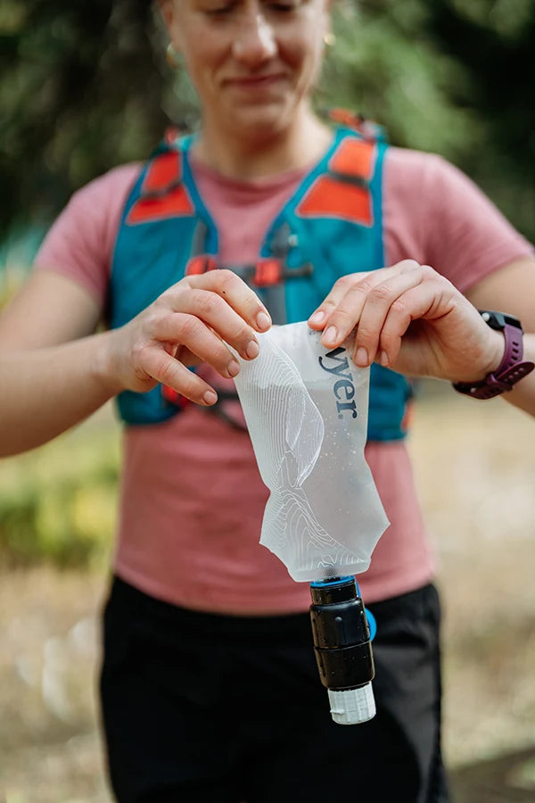 Micro Squeeze Water Filtration System with Cnoc Premium 750ml Liter Pouch