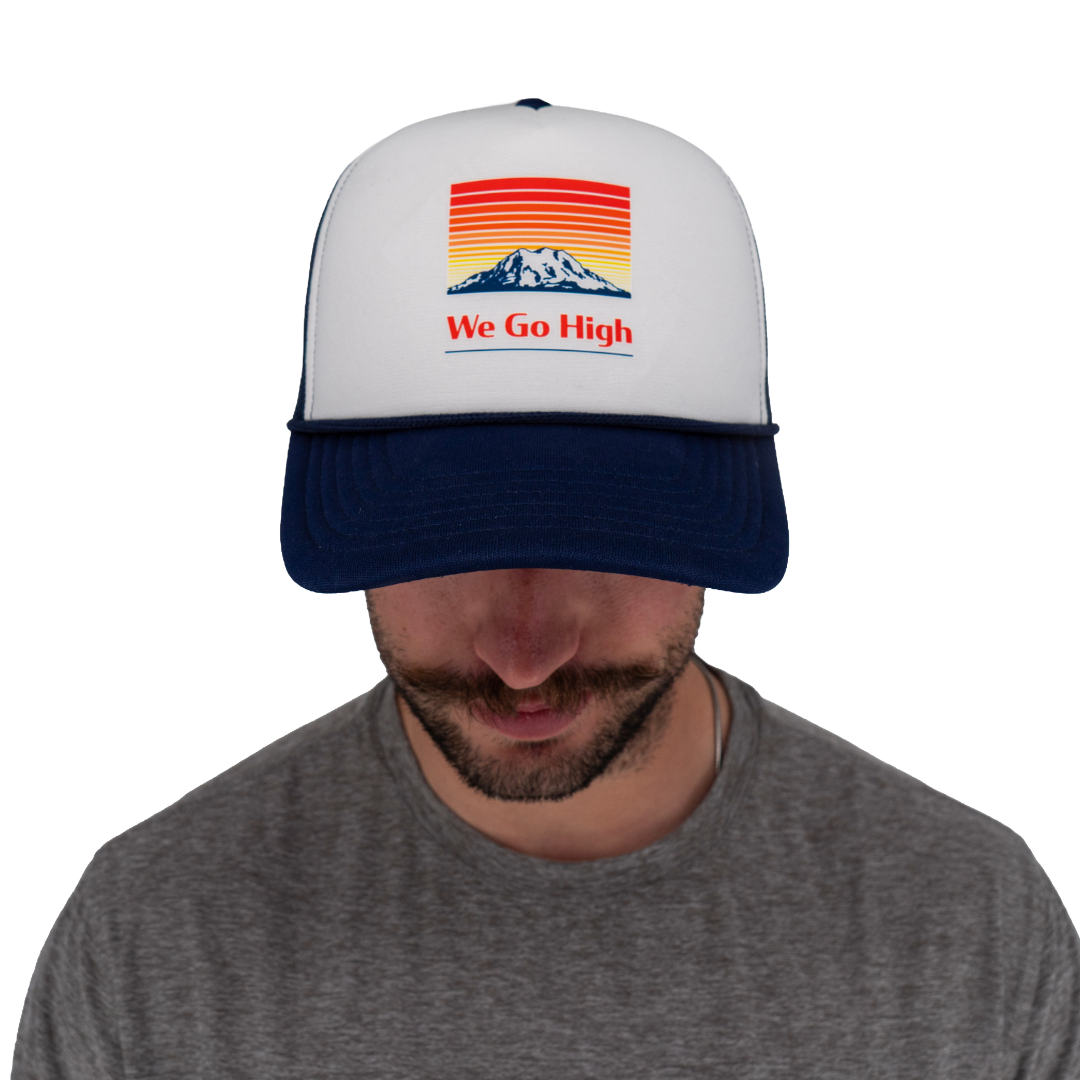 Sunset We Go High Trucker Hat