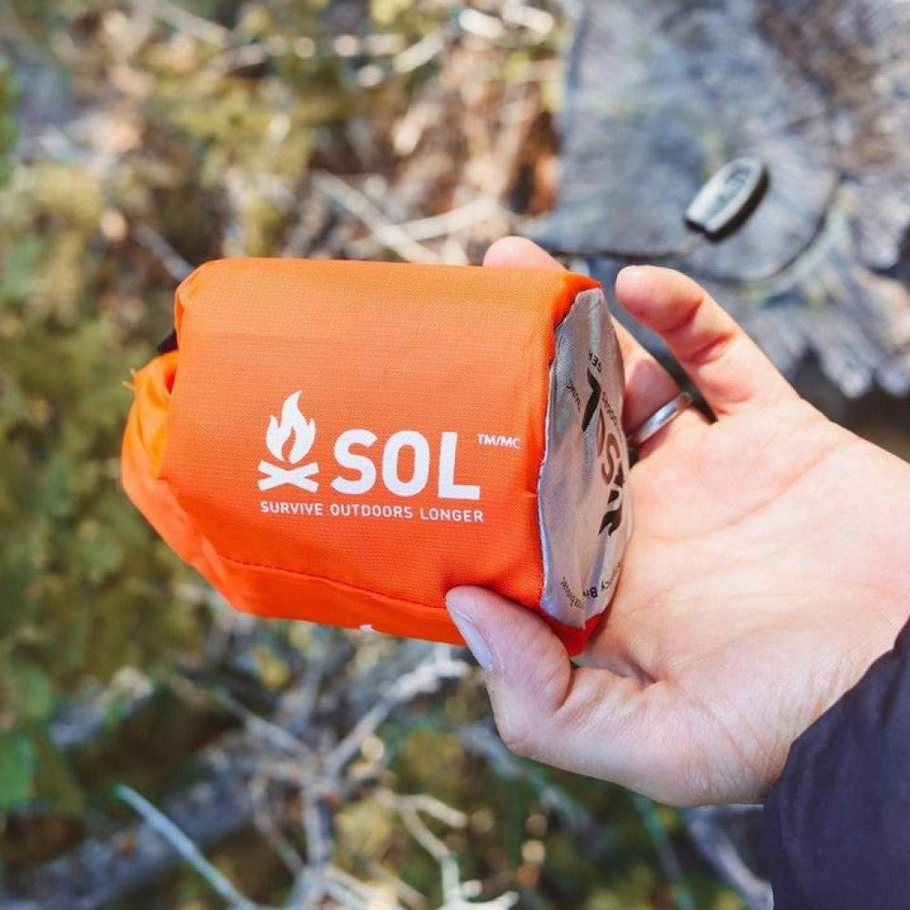 Emergency Bivvy w/ Rescue Whistle - Orange