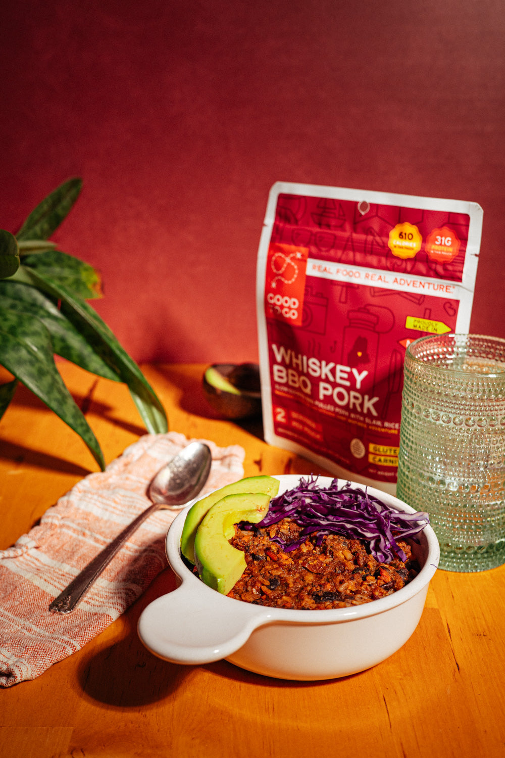 BBQ Pulled Pork w/ Whiskey Glaze & Slaw