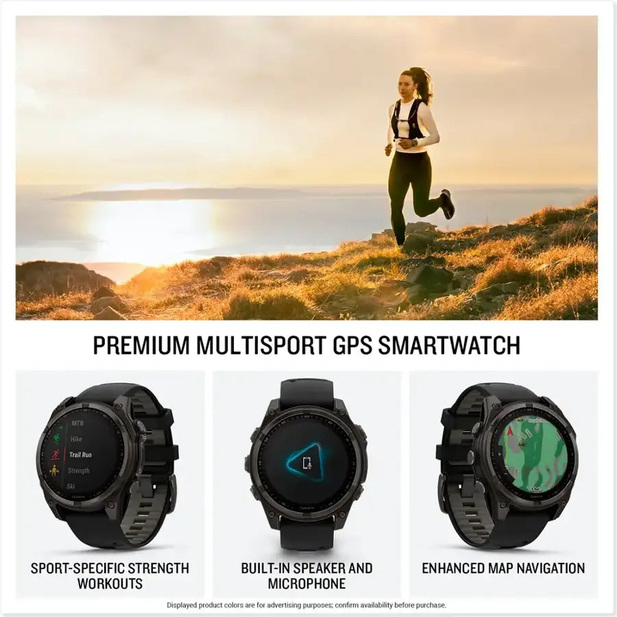 fēnix 8 Solar GPS Watch - 47mm, Sapphire