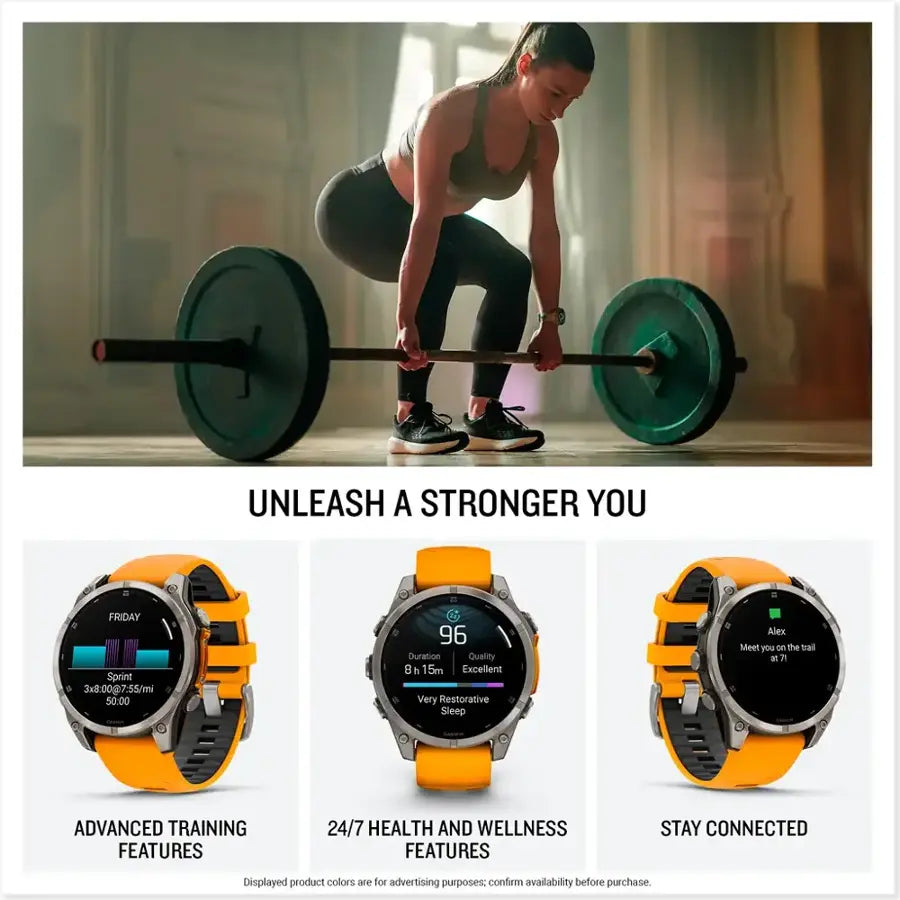 fēnix 8 AMOLED GPS Watch - 47mm, Sapphire