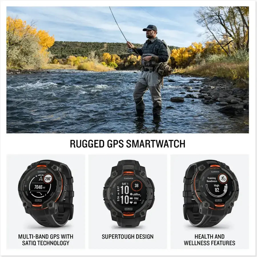 Instinct 3 Solar GPS Watch - 45mm