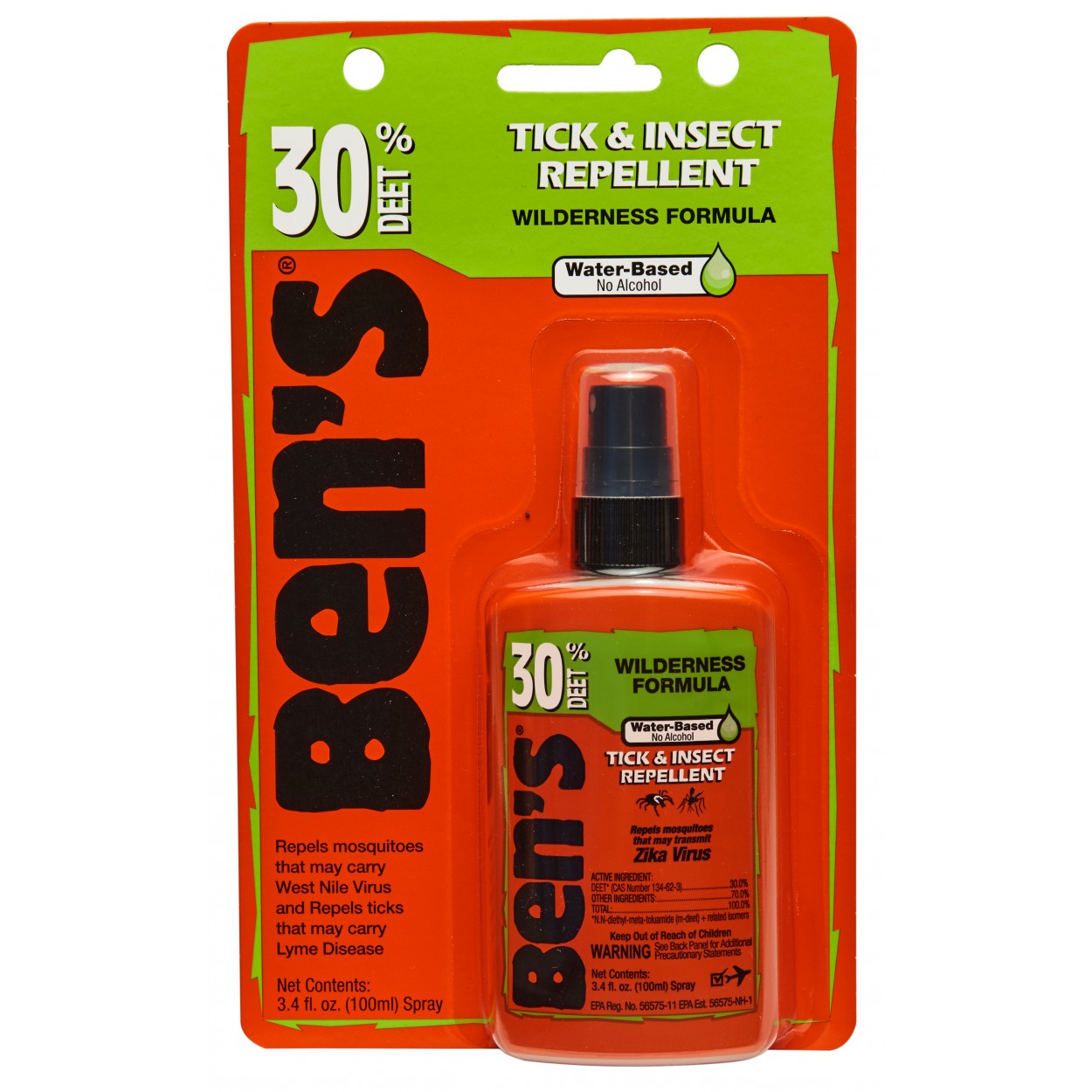 2025 Ben's 30 Tick & Insect Repellent 3.4 oz. Pump Spray